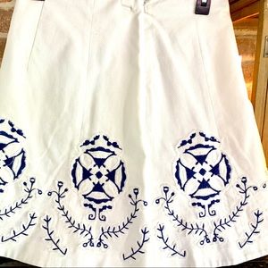 Tori BurchA-line linen skirt